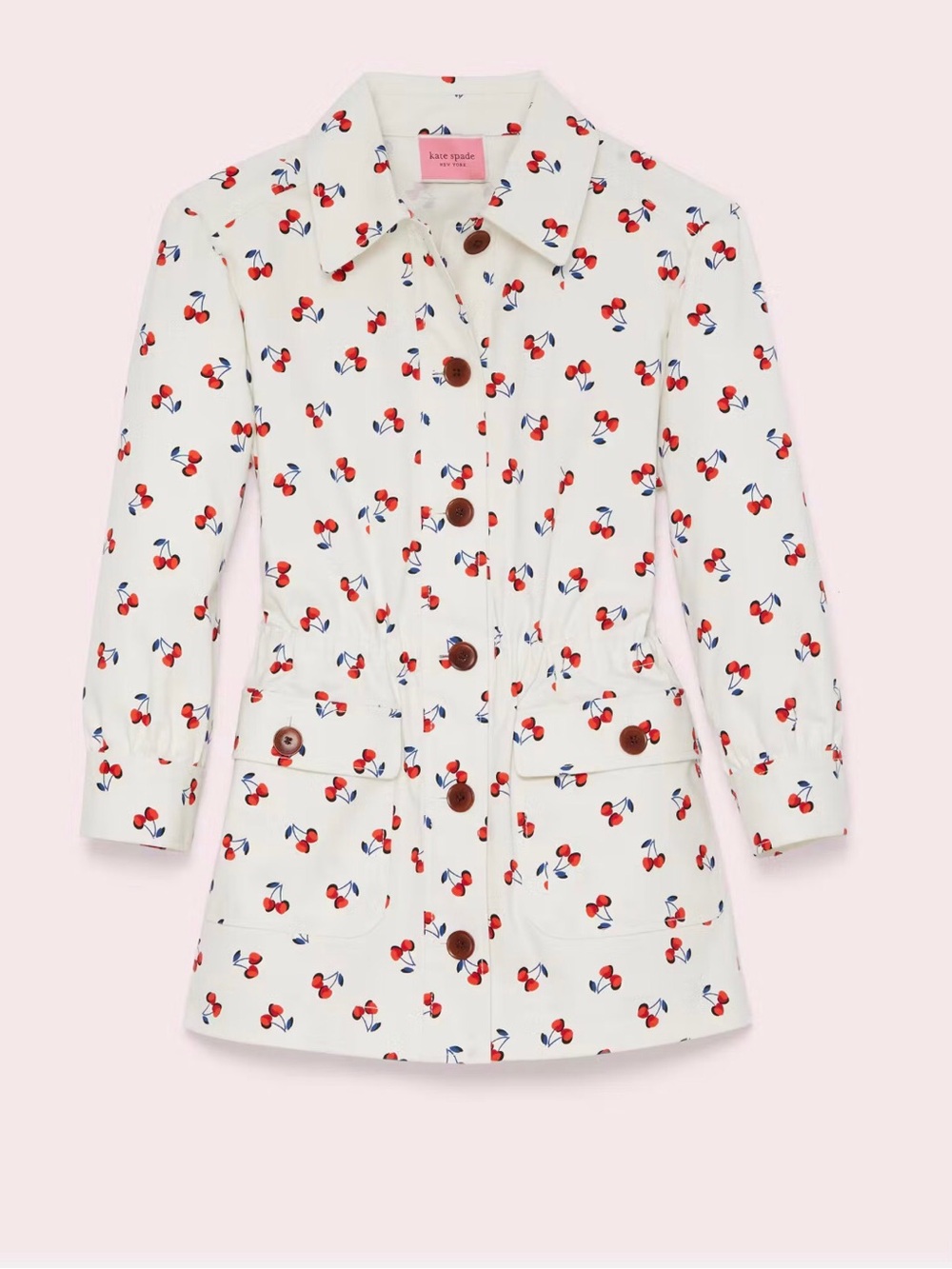 Kate Spade Cherry Toss Jacket Sz Lg NWOT